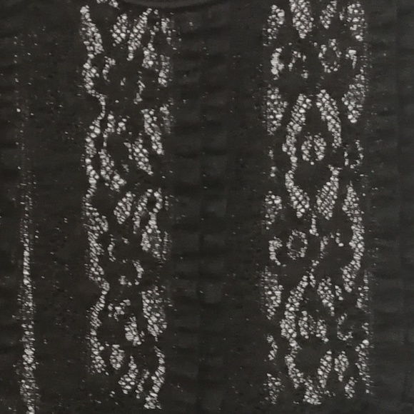 Lovely153 black lace sexy romantic uneven hem top - Picture 7 of 7